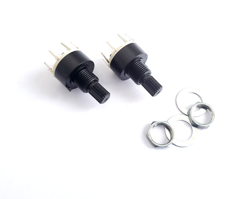 16mm plástico interruptor rotativo único Polo 0.3A Heater Refrigerator de 8 posições