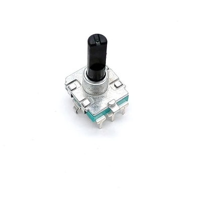 Codificador giratório duplo EC16 de 360 ​​graus de 16 mm com interruptor de LED