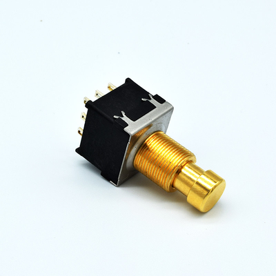 Interruptor do botão de Pin Effect Foot Switch Push do interruptor de pé 9 do pedal do efeito da guitarra de Of Soft Click 3PDT do fabricante