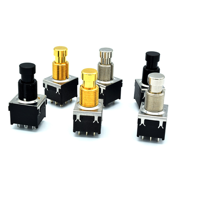 Interruptor do botão de Pin Effect Foot Switch Push do interruptor de pé 9 do pedal do efeito da guitarra de Of Soft Click 3PDT do fabricante