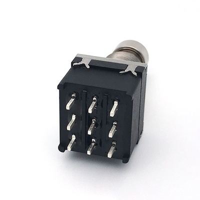 9 o Pin 3pdt Stomp o interruptor 500V para a guitarra elétrica