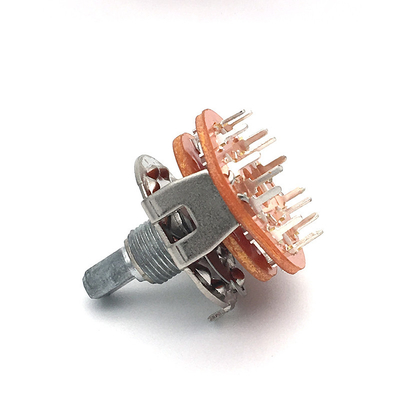 Multi oradores contínuos do interruptor rotativo do laço 2p4t Mini Rotary 500ohm