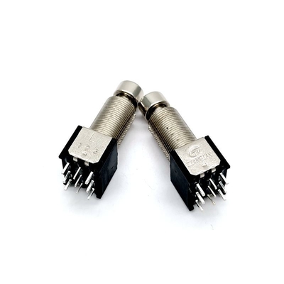 C.A. 6A 9 Pin Footswitch da guitarra 125V do pedal do pé do CE 17.1mm
