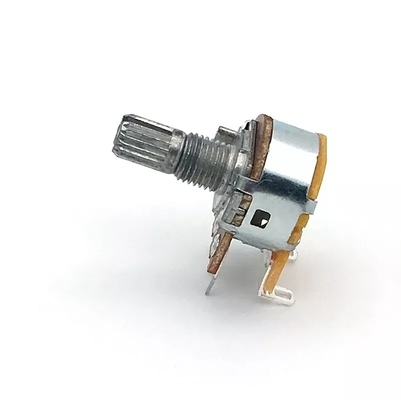 Potenciômetro 5k com interruptor 15mm Dual Gang Audio Taper