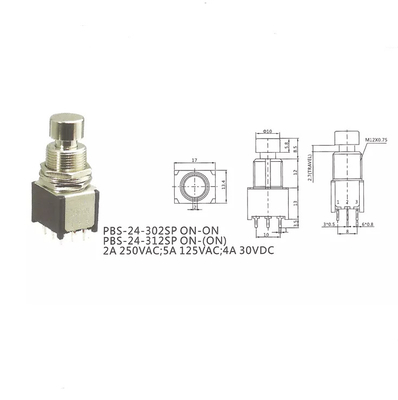 Desvio verdadeiro de PIN Dpdt Stomp Switch do interruptor de pé 9 da guitarra 3PDT