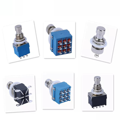 Desvio verdadeiro de PIN Dpdt Stomp Switch do interruptor de pé 9 da guitarra 3PDT