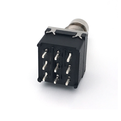Travando o pedal do interruptor de pé DPDT do pedal da guitarra 4 Pin Toggle For Guitar Effect