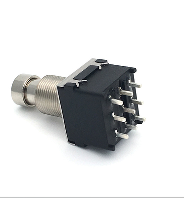 SF17 10000 dá um ciclo 2pdt o interruptor 9 Pin Push Button Foot 100ohm