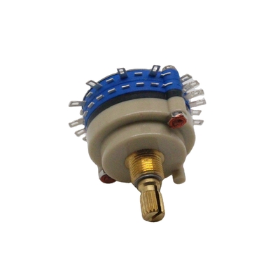 Chave rotativa contínua de alta precisão 100 ohm Chave rotativa multipolar