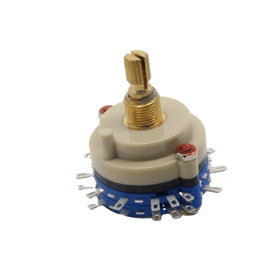 Chave rotativa contínua de alta precisão 100 ohm Chave rotativa multipolar