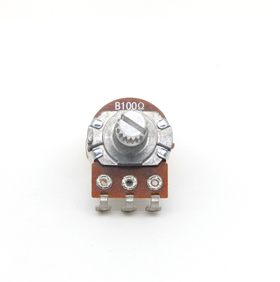 Potenciômetro giratório do eixo do metal de Of Rotary Potentiometers 24mm do fabricante, única solda, P.C.B. Terminals