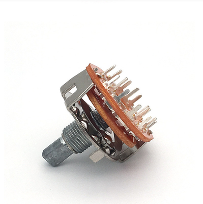 MERGULHO 22mm 1 posição de Polo 4 do CE do interruptor rotativo da maneira de Polo 12 única giratória