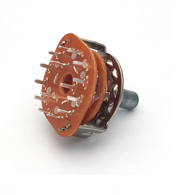 0.3A interruptor rotativo contínuo 20MM interruptor de seletor de 8 maneiras