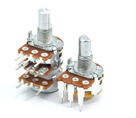 Pin duplo 16mm do potenciômetro 6 de 250v A10k
