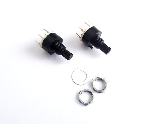 16mm plástico interruptor rotativo único Polo 0.3A Heater Refrigerator de 8 posições