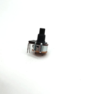 Potenciômetro preto do botão do volume de 5000ohm 6 Pin Volume Control 0.2W