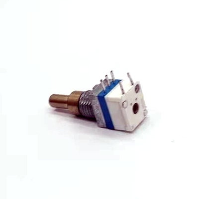 Botão de bronze 8mm do volume do potenciômetro do interruptor 250VAC rotativo para o orador