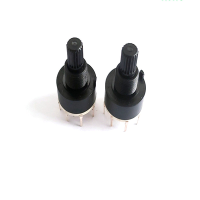16mm plástico interruptor rotativo único Polo 0.3A Heater Refrigerator de 8 posições