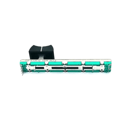Alavanca de metal personalizado filme de carbono linear 60mm 10K potenciômetro deslizante linearusado para console de som fone de ouvido e microfone