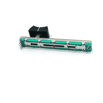 Alavanca de metal personalizado filme de carbono linear 60mm 10K potenciômetro deslizante linearusado para console de som fone de ouvido e microfone