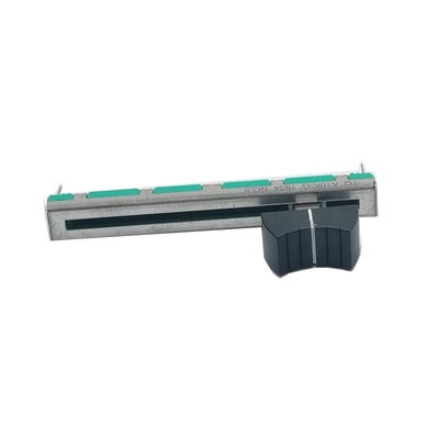 Alavanca de metal personalizado filme de carbono linear 60mm 10K potenciômetro deslizante linearusado para console de som fone de ouvido e microfone