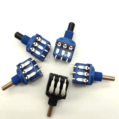 Potenciômetro 500k azul com interruptor 10A para escurecer a iluminação