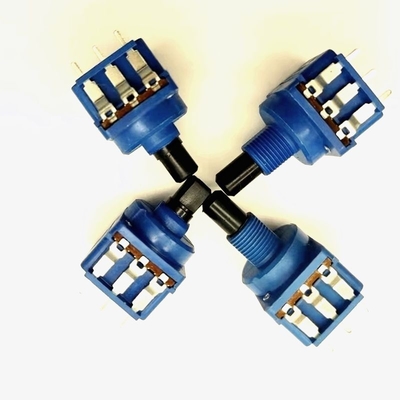 Interruptor mais não ofuscante B500K 10A do potenciômetro do interruptor rotativo do filme 16mm do carbono