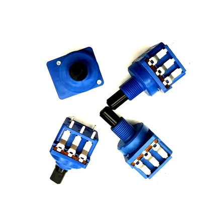 Interruptor mais não ofuscante B500K 10A do potenciômetro do interruptor rotativo do filme 16mm do carbono