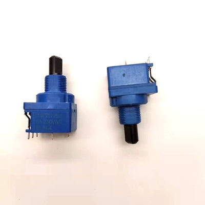 Interruptor mais não ofuscante B500K 10A do potenciômetro do interruptor rotativo do filme 16mm do carbono