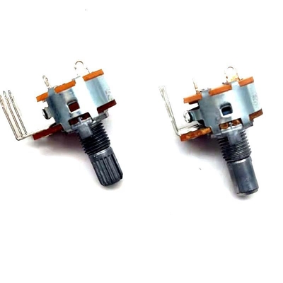Potenciômetro do amplificador do metal 0.2W com interruptor 16mm para a caixa sadia
