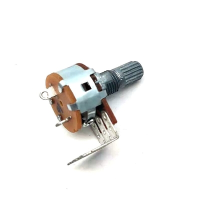 Potenciômetro do amplificador do metal 0.2W com interruptor 16mm para a caixa sadia